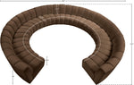 Infinity - 11 Piece Velvet Modular Sectional
