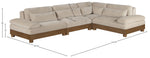 Turin - Chenille Fabric Upholstered Modular Sectional - Taupe