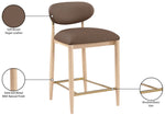 Riccio - Stool - Natural And Gold Frame