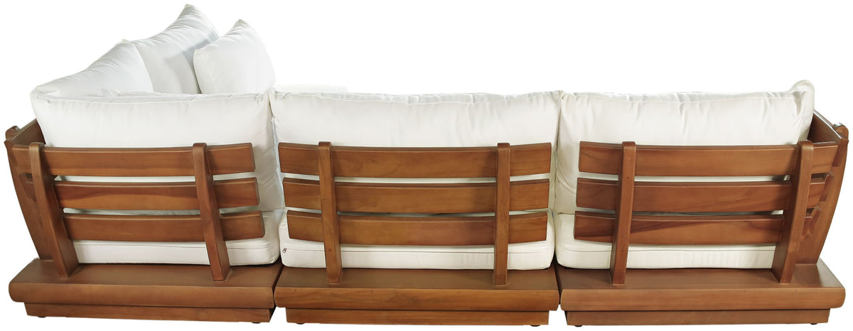 Mirella - 4 Piece Water Resistant Fabric Outdoor Patio Modular Sectional