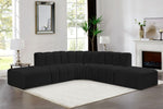 Arc - Boucle Fabric 6 Piece Corner Modular Sofa