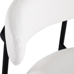 Lupita - Vegan Leather Upholstered Bar Stool With Matte Black Frame (Set of 2)