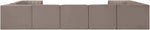 Rummi - Velvet Performance Fabric Upholstered 9 Piece Modular Sectional