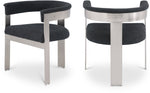 Romeo - Boucle Dining Chair With Silver Base (Set of 2)
