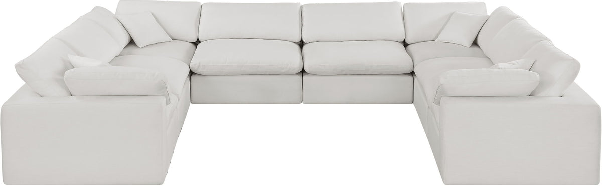 Comfy - 8 Piece Linen Modular Sectional