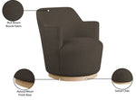 Clarita - Boucle Swivel Accent Chair