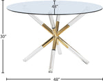 Mercury - Glass Dining Table - Silver
