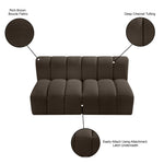Arc - Boucle Fabric 2 Seats Modular Sofa