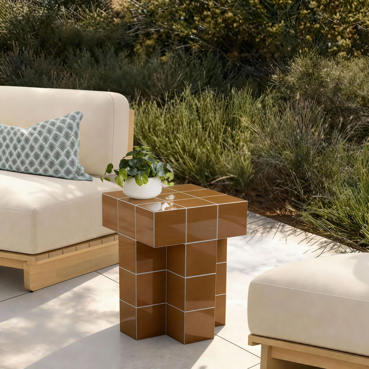 Alma - Tile Concrete Indoor/Outdoor Side Table