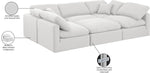 Indulge - Linen 6 Piece Modular Sectional - White
