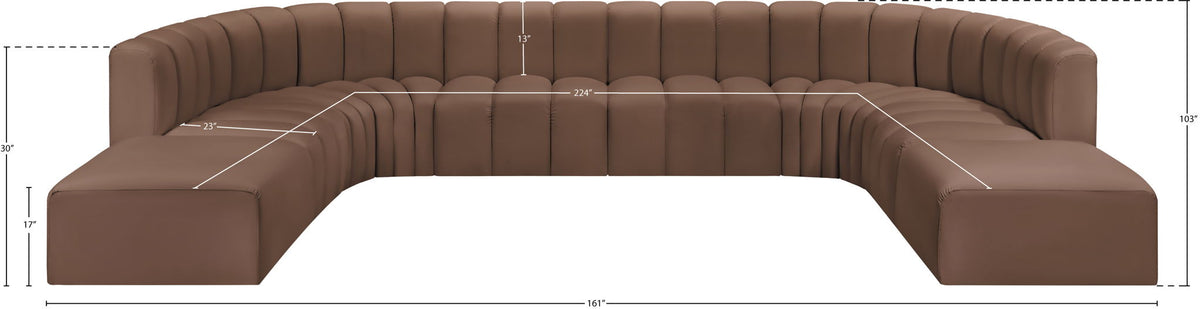 Arc - Faux Leather Modular Sectional