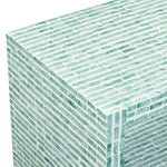 Tia - Mother Of Pearl Nightstand - Blue