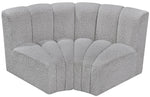 Arc - Boucle Fabric 2 Piece Modular Sofa