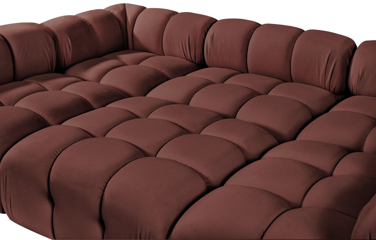 Orin - Velvet 6 Piece Modular Sectional