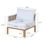 Vine - 4-Piece Conversation Set - White