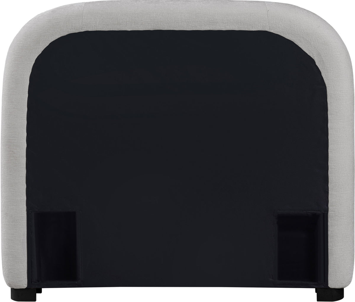 Vaughn - Chenille Bed With Black Base