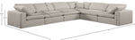 Comfy - 6 Piece Linen Modular Corner Sectional