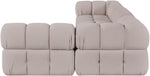 Orin - Fabric Velvet 4 Piece Modular Sectional