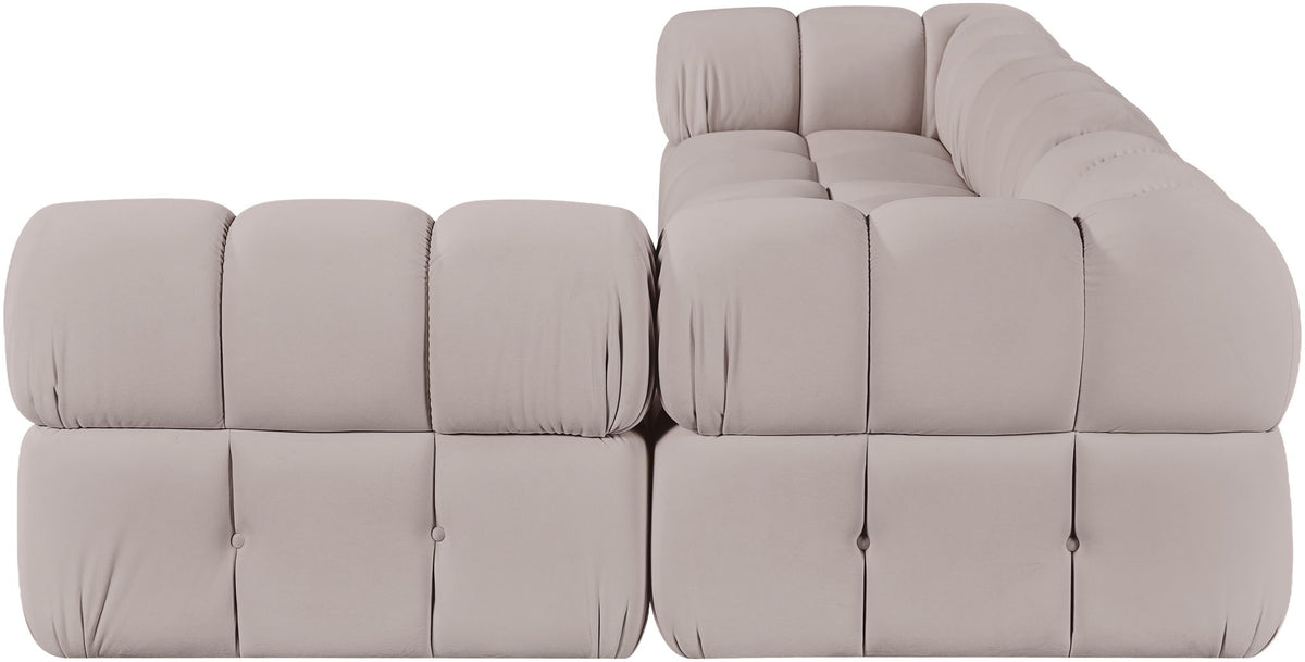 Orin - Fabric Velvet 4 Piece Modular Sectional