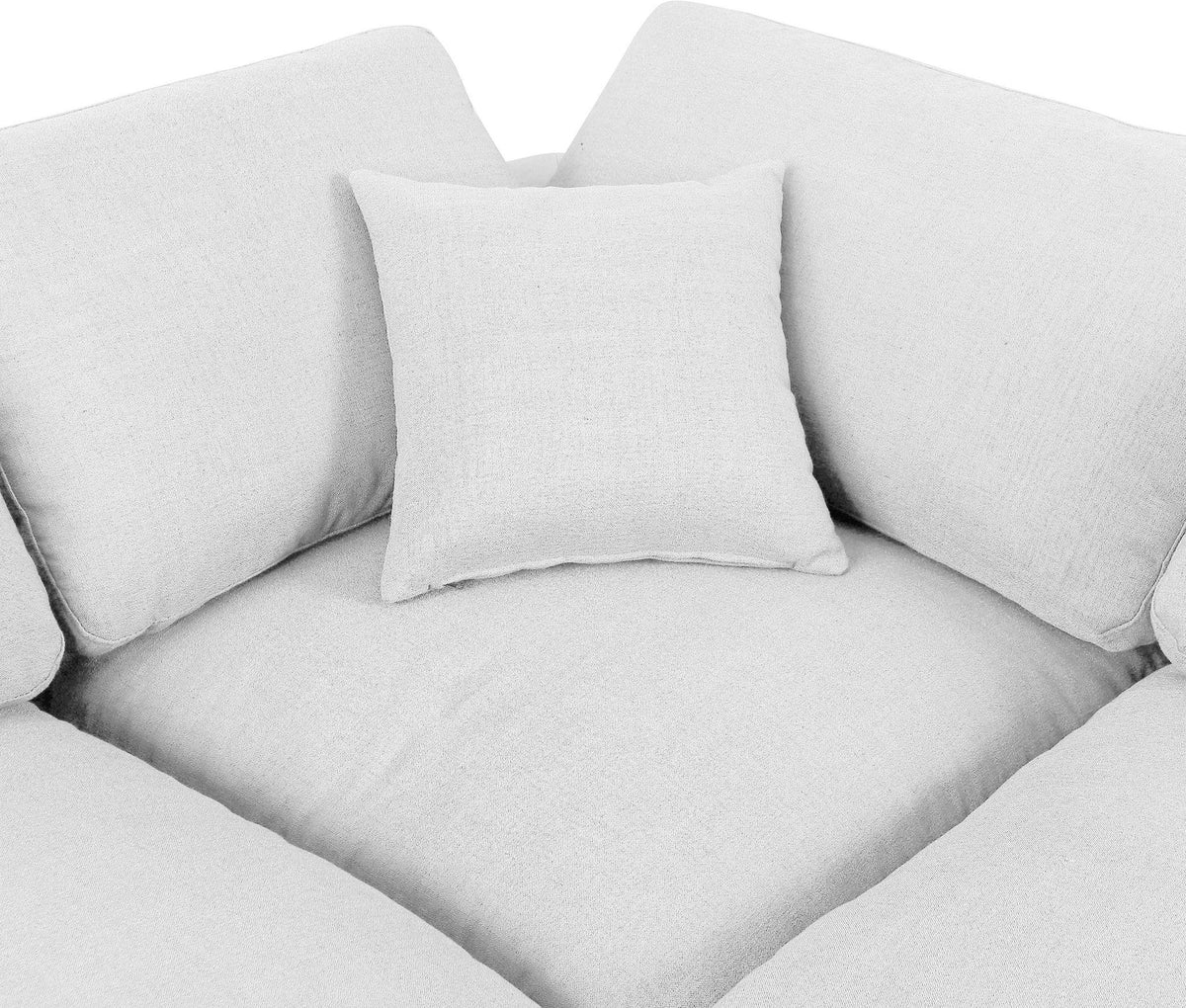 Comfy - 5 Piece Linen Modular Corner Armless Sectional