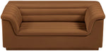 Cascade - Velvet Loveseat - Saddle