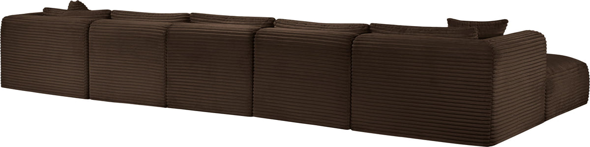 Shaggy - 7 Piece Modular Sectional With 2 Ottomans