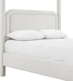 Salina - Linen Textured Fabric Upholstered Bed