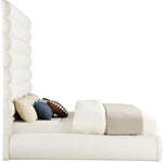Adam - Boucle Fabric Bed With 89" Headboard