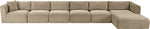 Shaggy - Fabric 6 Piece Modular Sectional With Chaise