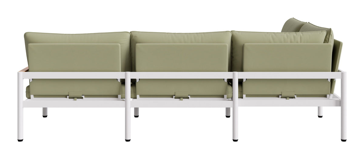 Lychee - Modular Sectional - Green / White