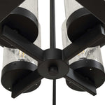 Evanston - 4 Light Indoor-Outdoor Pendant - Black