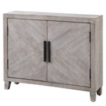 Adalind - Washed Accent Cabinet - White Washed