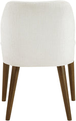Valeo - Linen Textured Fabric Upholstered Dining Chair (Set of 2) - Painted Brown Base