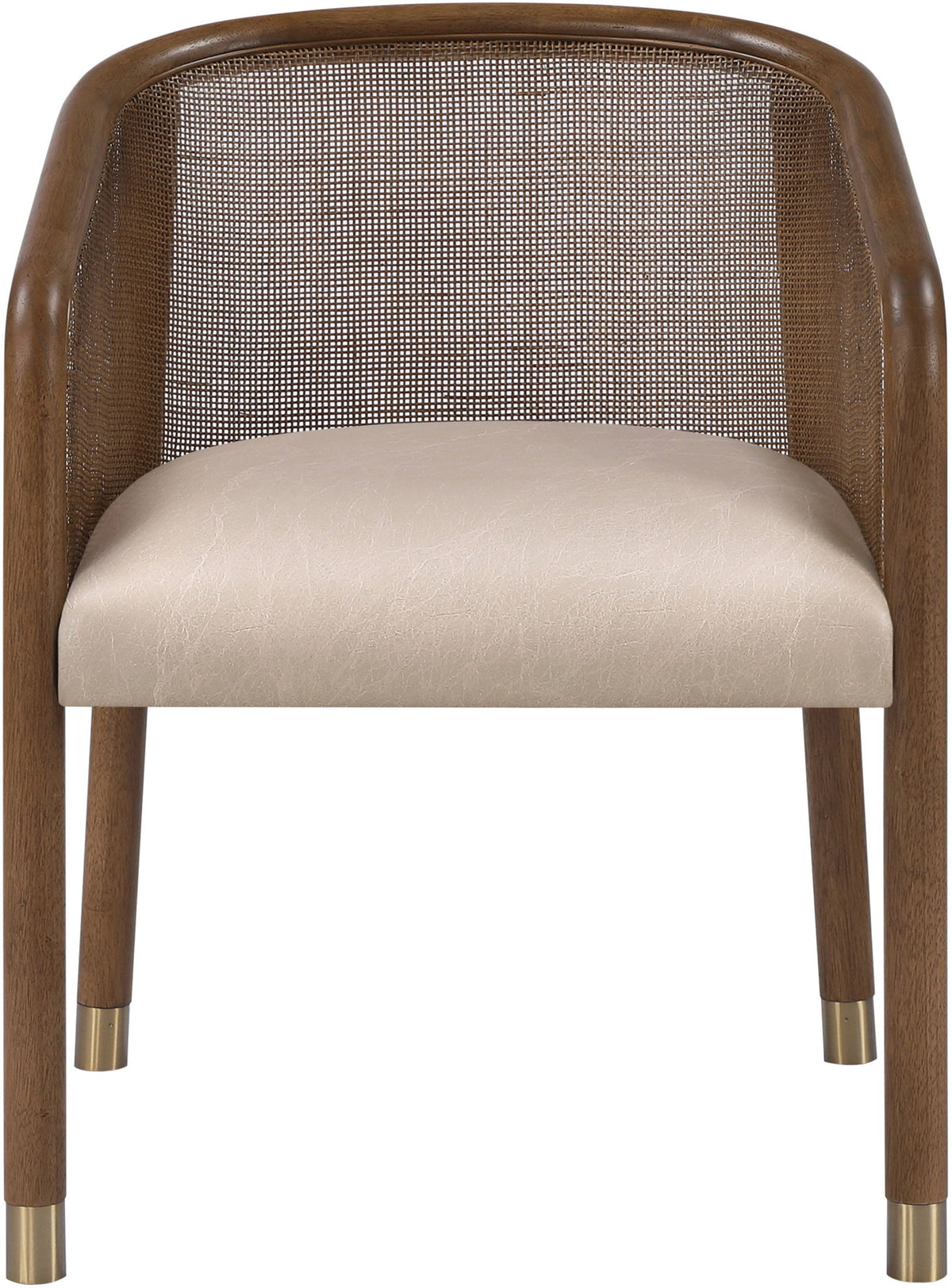 Sylvan - Vegan Leather Dining Chair (Set of 2) - Brown Frame