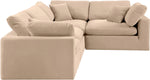 Comfy - 4 Piece Velvet Modular Sectional