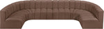 Arc - Faux Leather Modular U-Shaped Sectional
