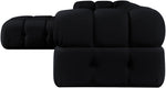 Orin - Velvet 4 Piece Modular Sectional With Chaise
