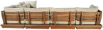 Mirella - 7 Piece Water Resistant Fabric Upholstered Outdoor Patio Modular Sectional
