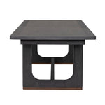 Waterfall - Rectangular Dining Table - Deep Ebony