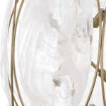 Valencia - 6 Light Glass Panel Pendant - Gold / White