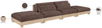 Turin - Chenille Fabric Upholstered Modular Sectional - Brown