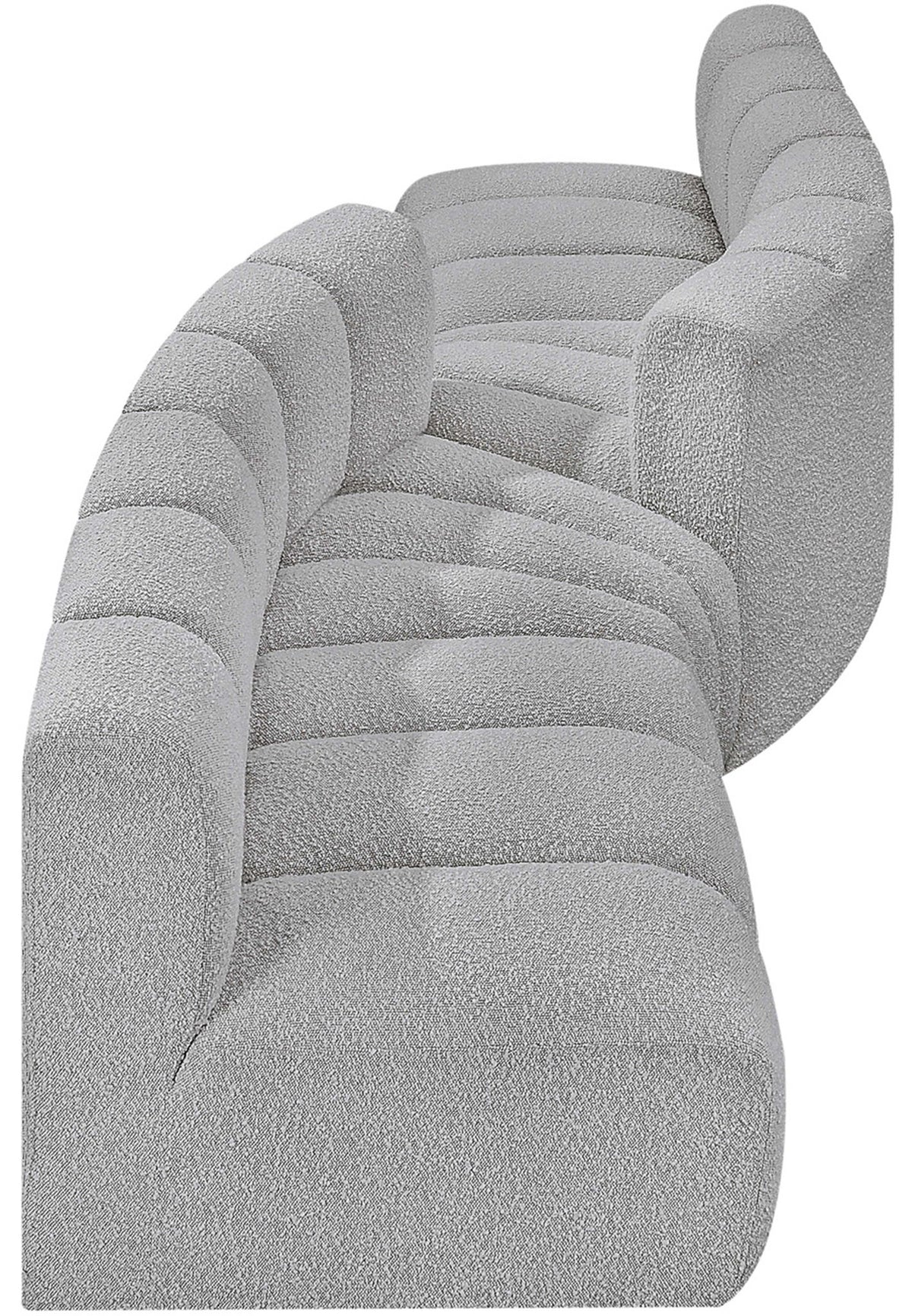 Arc - Boucle Fabric 4 Piece Sofa