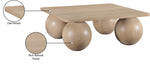 Fitch - Oak Veneer Coffee Table - 4 Legs