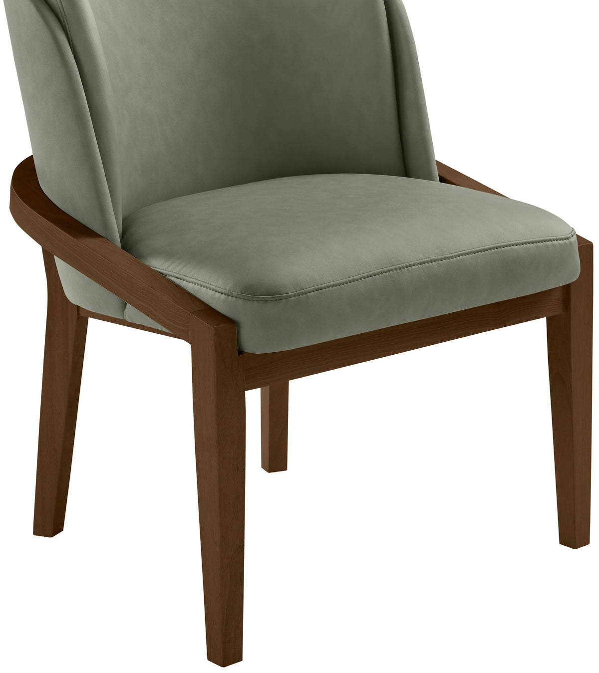 Navo - Vegan Leather Upholstered Dining Chair - Green
