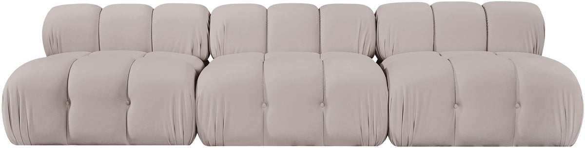 Orin - Velvet 3 Piece Modular Sofa