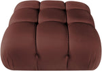 Orin - Velvet Performance Fabric Upholstered Modular Ottoman