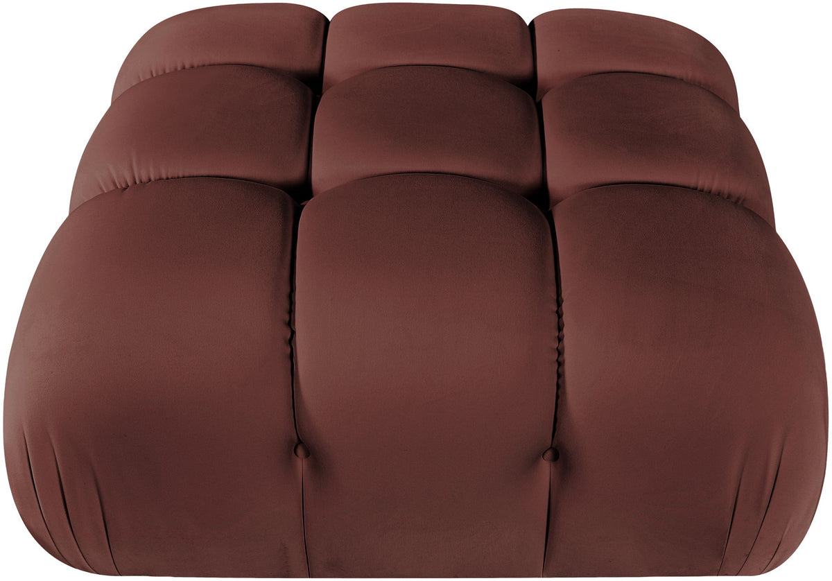 Orin - Velvet Performance Fabric Upholstered Modular Ottoman