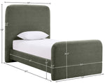 Fira - Chenille Fabric Upholstered Bed
