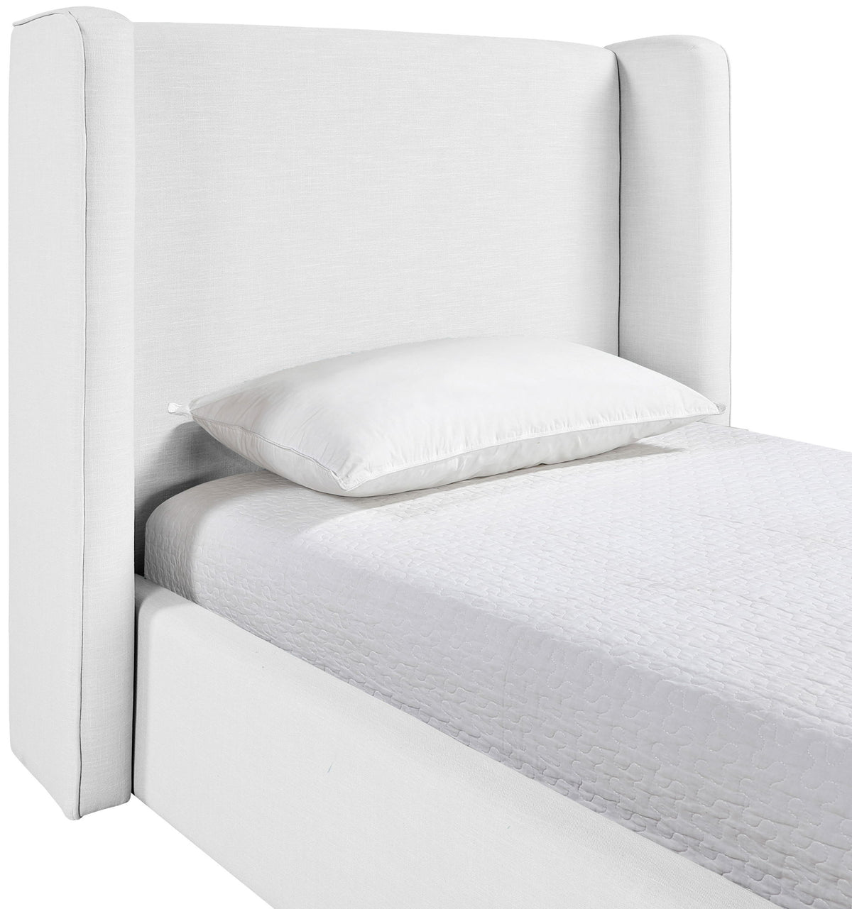 Kendall - Linen Textured Fabric Upholstered Bed