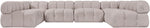 Orin - U-Shaped Velvet 6 Piece Modular Sectional